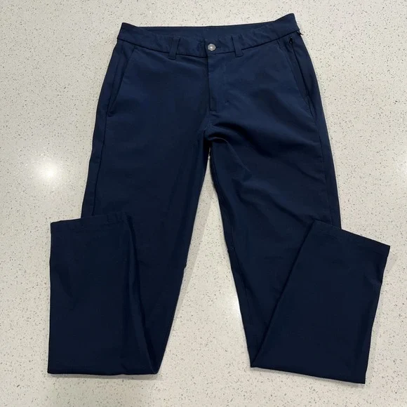 Lululemon Commission Slim-Fit Pant 30 Blue Warpstreme ABC Stretch LM5AF1S