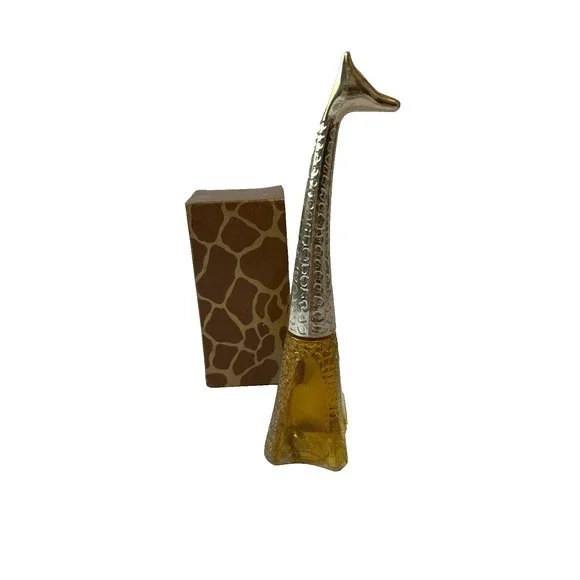 VTG 1975 Avon Graceful Giraffe Cologne Decanter 1.5oz New Old Stuck Full Box