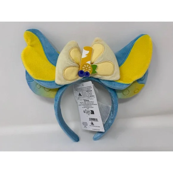 Disney Parks‎ Lemonade Blueberry Munchling Plush Ear Headband Blue Yellow NEW