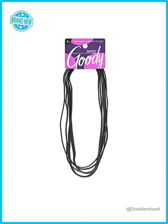 Goody Ouchless Thin Hair Flat Narrow Headwrap, 6 Count