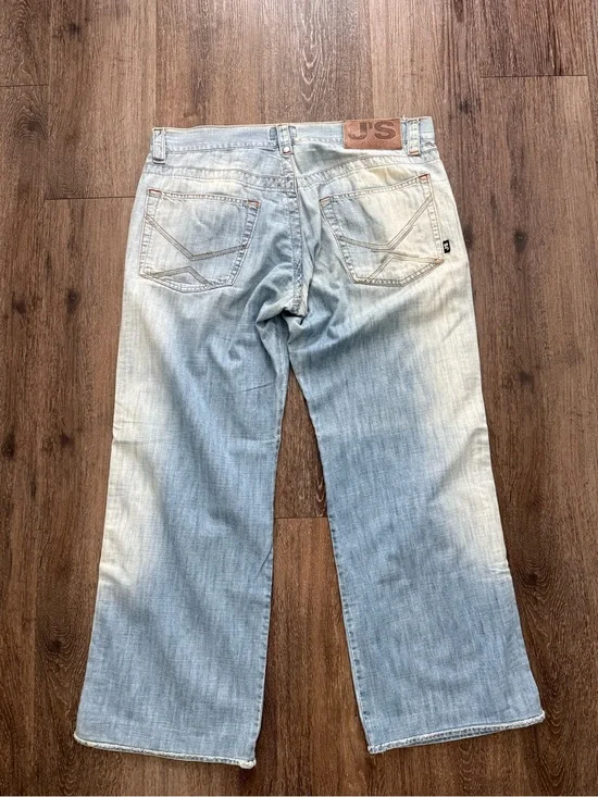 Vintage J'S Exte Y2K Made in Italy Light Blue Bootcut Men’s Lightweight Jeans