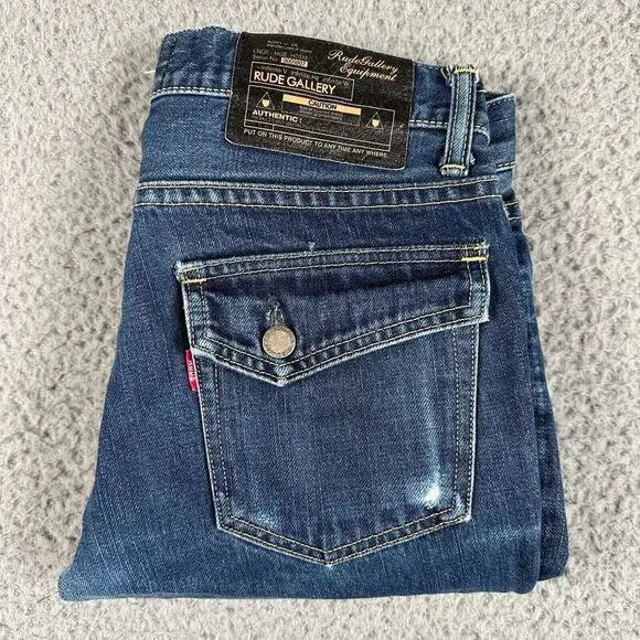 Rude‎ Gallery Jeans Mens 31 Blue Japanese Denim Cotton 0001807 Medium Wash