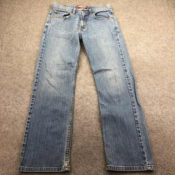 Levis 514 Jeans Mens 29x29 Blue Light Wash Slim Straight Denim Pants Casual