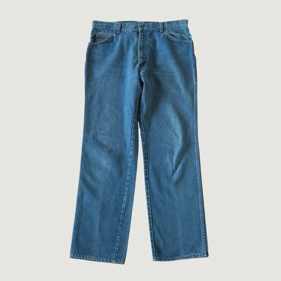 Vintage Levi's 557 Cowboy Jeans Mens Blue Straight Leg Western 34x32 Relaxed Fit
