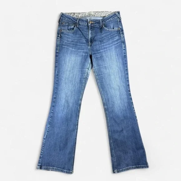Ariat Denim Light Wash Western Ballary Boot‎ Jeans Women Size 33S