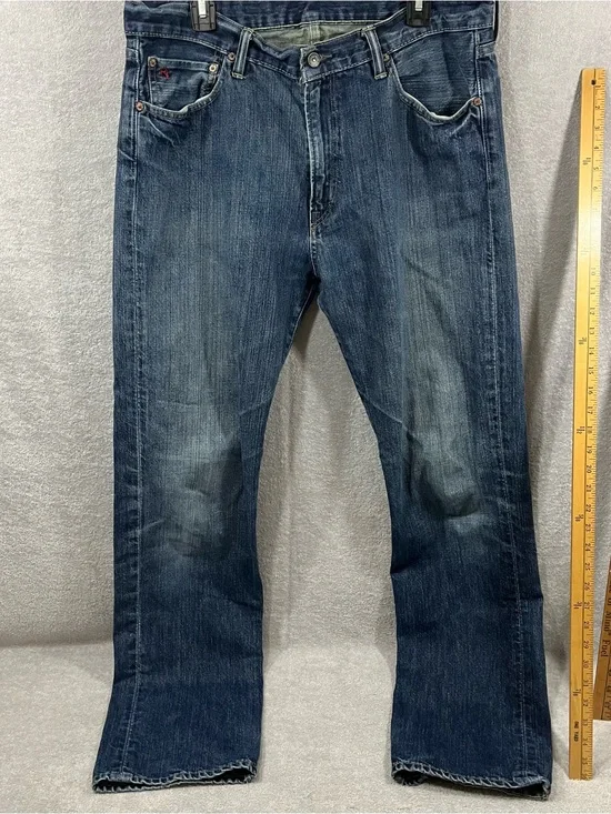 Polo Ralph Lauren 867 Jeans Mens 36x36 Classic Fit Straight Leg Mid Wash Preppy