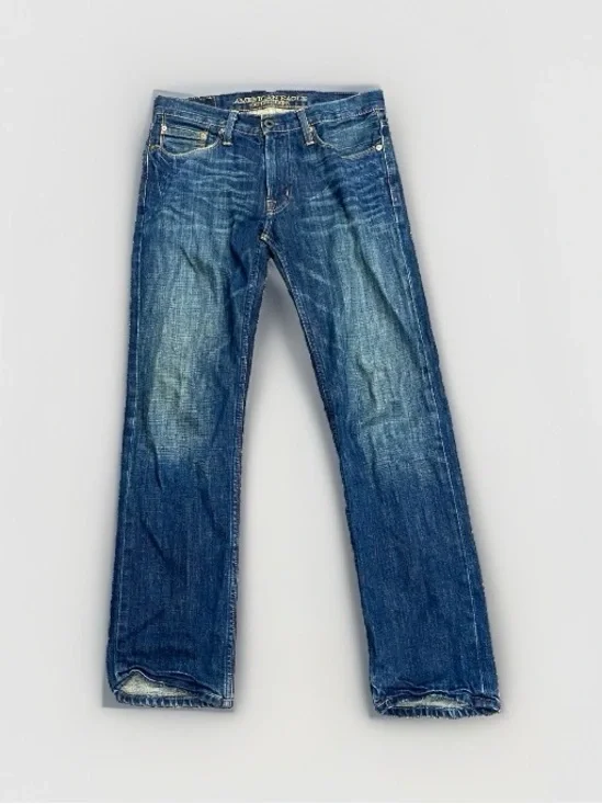 American Eagle Outfitters Men's Medium Wash Straight Bootcut Jeans Size 29x32