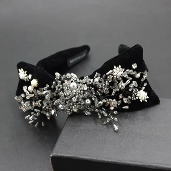 Baroque Bow Embellished Headband