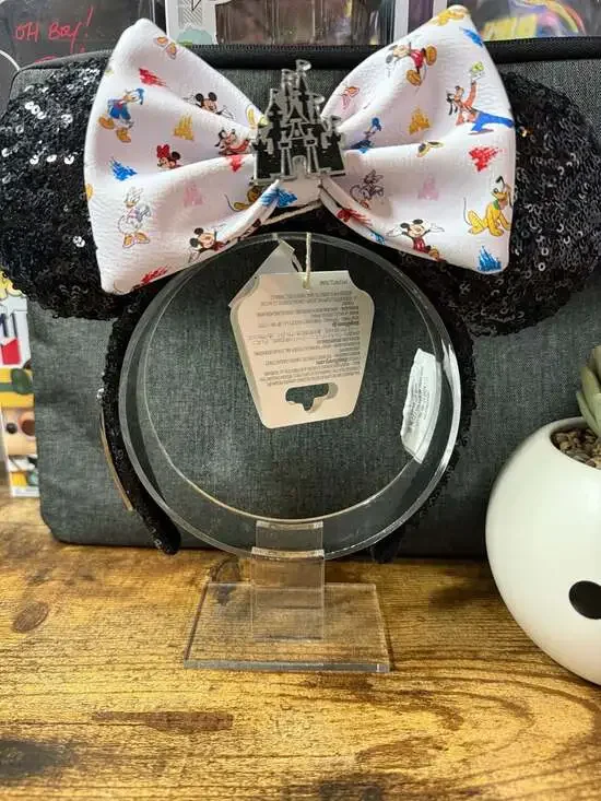 Disney Parks NWT Loungefly Mickey and Friends Fab 5 Sequin Ear Headband