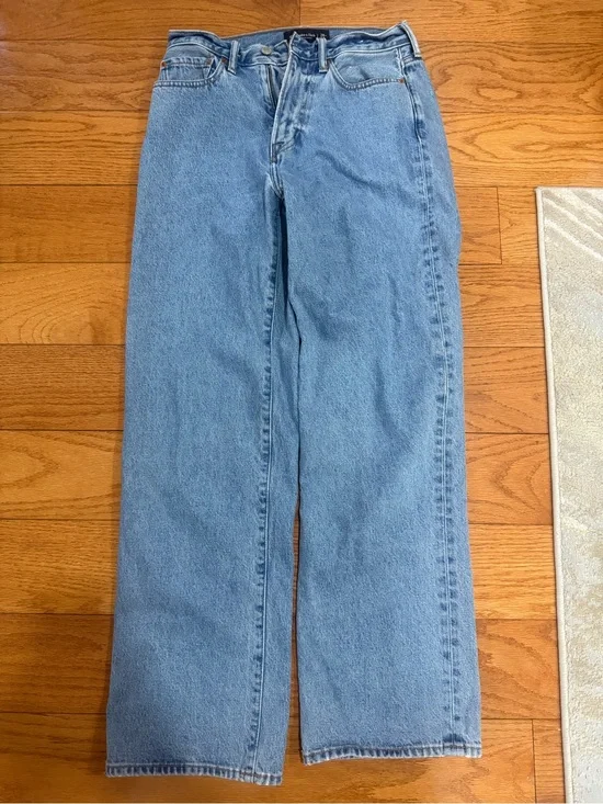 Abercrombie & Fitch Light Blue Denim Baggy Jeans