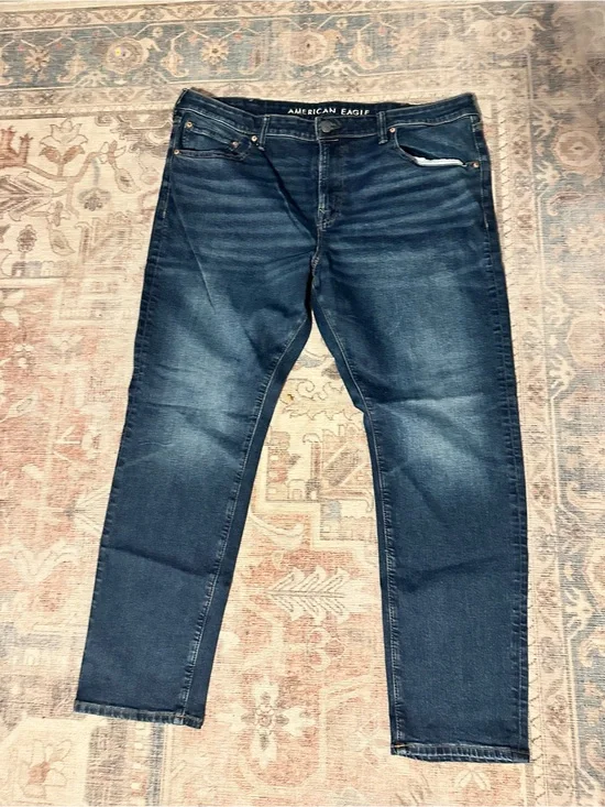 American Eagle Outfitters Men's Indigo Slim Straight Jeans