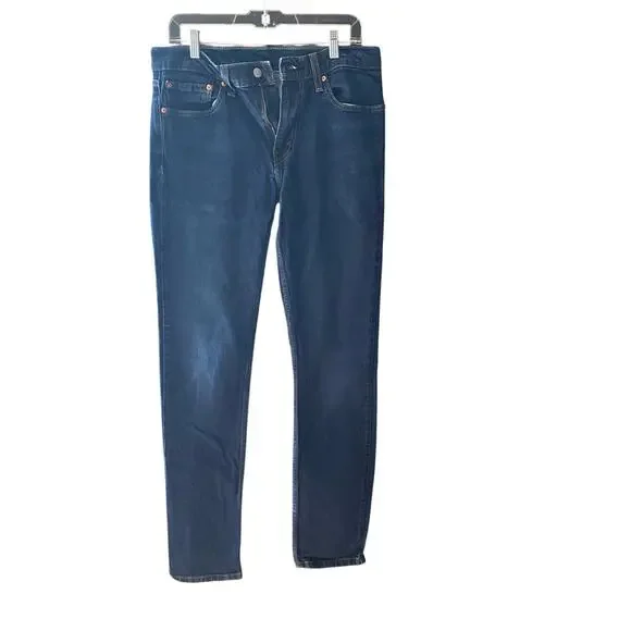 Levi's 511 Jeans Medium Dark Wash blue Men's Size 32 x 34 Slim Fit Jeans