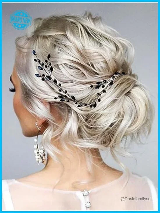 Handmade Crystal Rhinestone Headband Hair Accessory for Wedding Prom Party