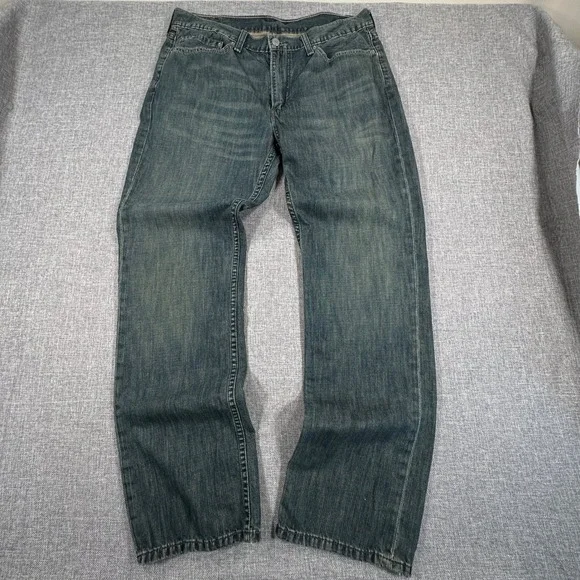 Levis 514 Straight Fit Jeans Mens 36x32 (Fits as 35x32) Blue Medium Wash Denim