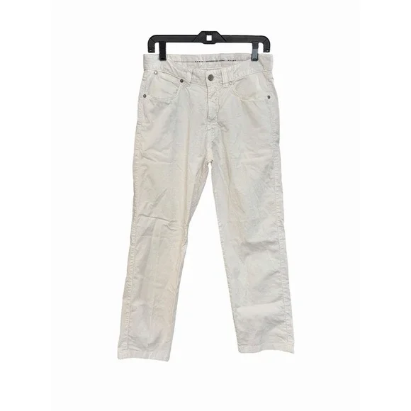 Ermenegildo Zegna Men's Size 32x28 Straight Leg Trousers Pants White #N14-3 Flaw