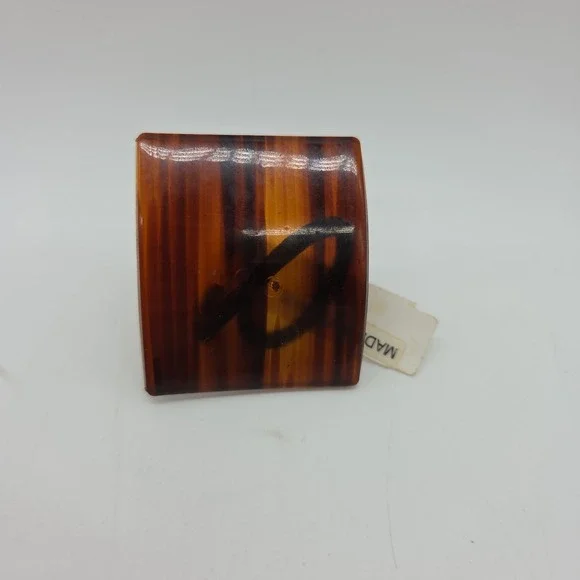 Faux Tortoise Shell Ponytail Hair Tie Accessory Made in France Unused  *READ*