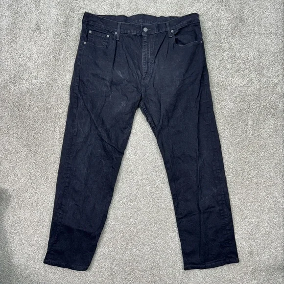 Levis 569 Loose Straight Jeans Mens 40x32 Black Baggy Relaxed Fit Denim