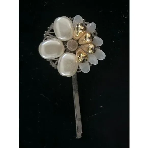NEW Anthropologie Floral Beaded Hair Pin
