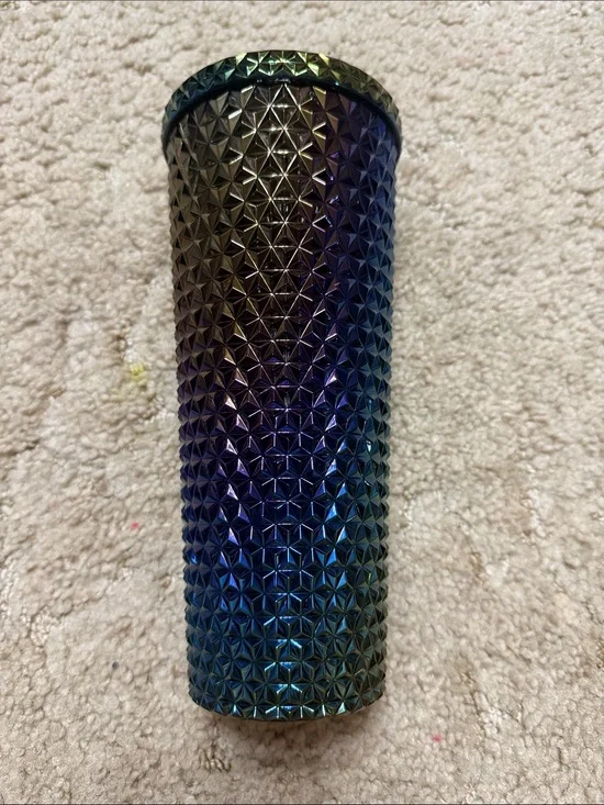 Iridescent Studded Tumbler - Blue/Purple
