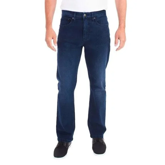 Urban Star Men's 30x30 Stretch Slim Fit Jeans Light Blue Cotton Blend N0247