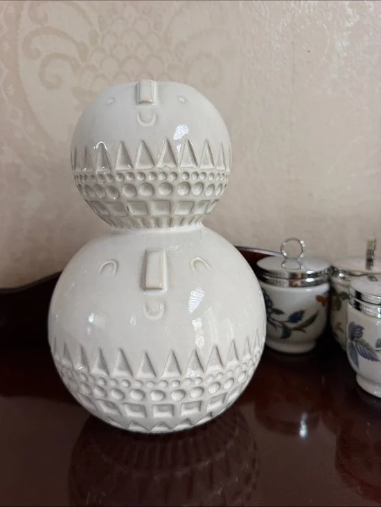 West Elm + Atelier Stella  double face white ceramic vase