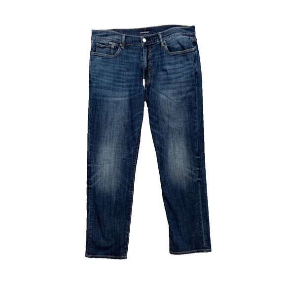 Lucky Brand Jeans Mens 36 Blue Vintage Straight Coolmax Stretch Cotton Lyocell