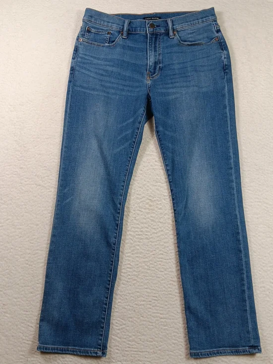 Lucky Brand Jeans Mens 31x32 Blue Denim 363 Vintage Straight Stretch Whiskers