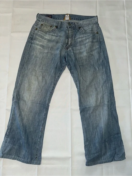Lucky Brand Men's jeans vintage Faded Light Blue Bootcut Jeans