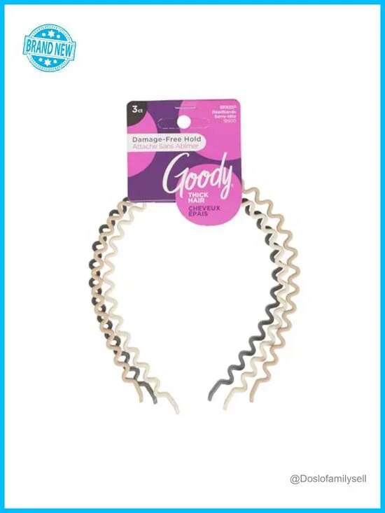 Ouchless Zig-Zag Headbands for Women & Men, Damage-Free Hold, All-Day Comfort,