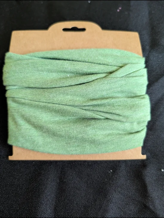 Hand Crafted Light Green Bohemian Headband