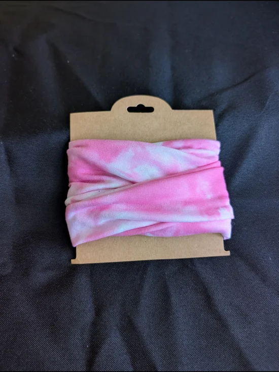 Hand Crafted Pink Tie-Dye Bohemian Headband