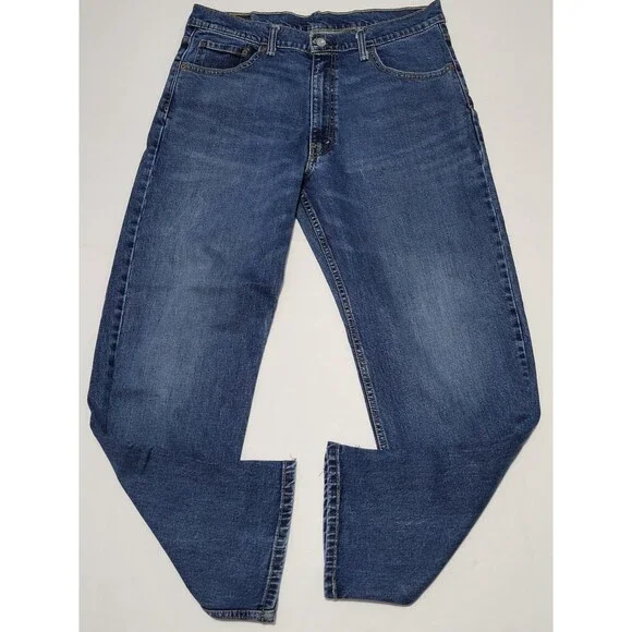 Levis 550 Jeans Men's Blue Relaxed Fit Straight Leg Denim Medium Wash Size 36x30