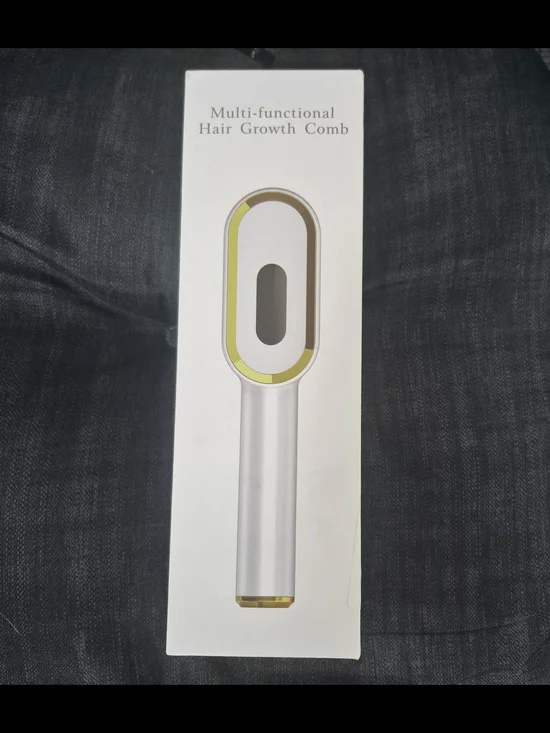 Multi-functional Hair Growth Comb - White with Gold Trim