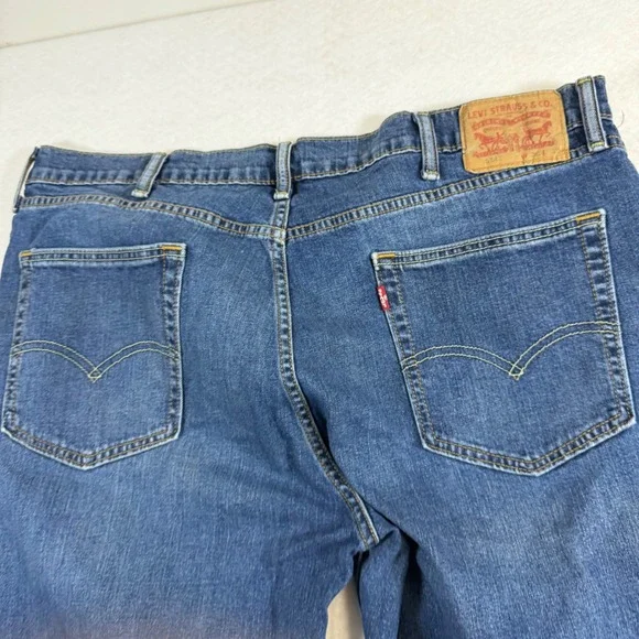 Levis 514 Straight Fit Mens Jeans Blue Medium Wash Denim 38x32 8022