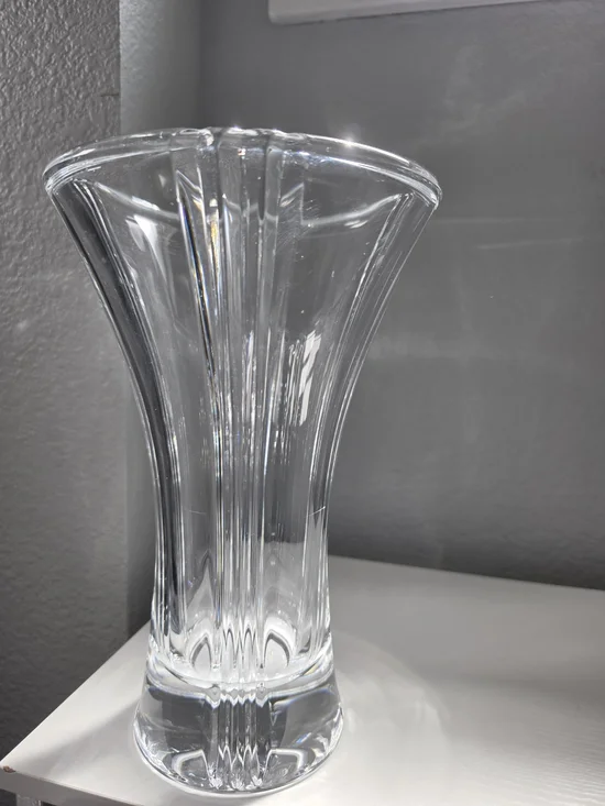 Vintage Amaris Nachtmann Clear Crystal Flared Vase