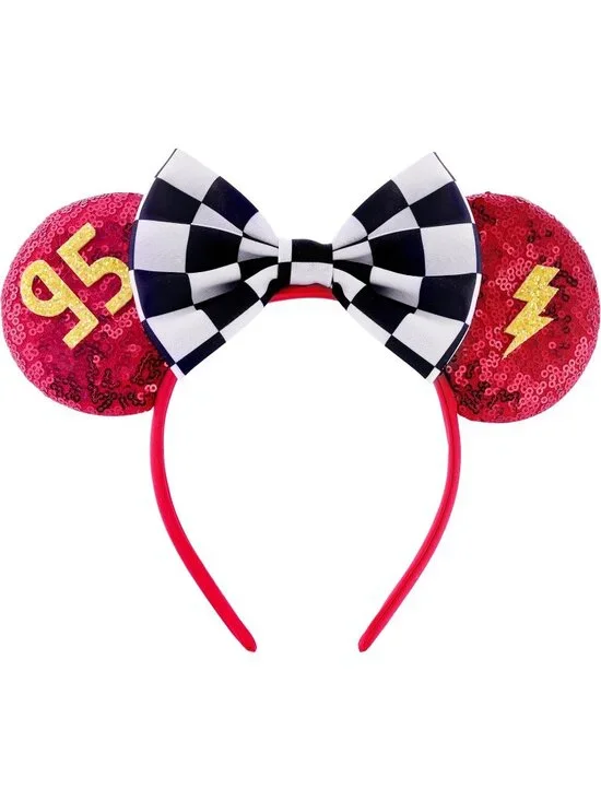 Women Red Ear Cartoon Mickey Mouse Costume Headband For Cosplay
