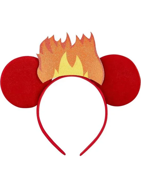 Women Red Cartoon Mickey Mouse Costume Headband For Cosplay