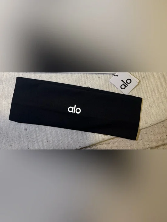 ALO Yoga Black Logo Headband