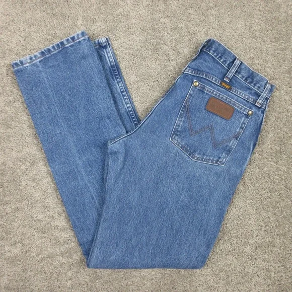 Wrangler Jeans Mens 32x32 Blue 47MWZ Cowboy Cut Regular Straight Denim Pants