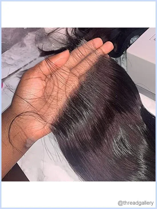 6x6 Skinlike Real HD Lace Closure, Body Wave 0.10mm Swiss Lace Pre Plucked