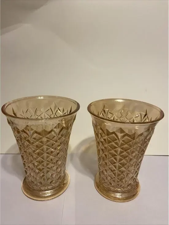 Amber Vase David Doty Studs Vase 1940’s To 1960’s