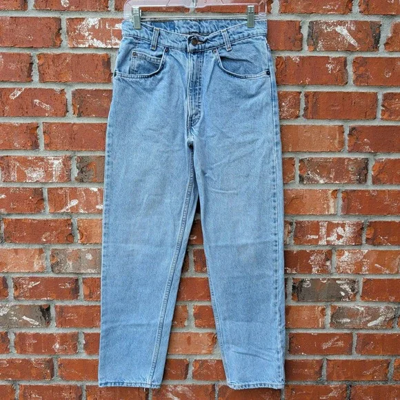 Levi's 560 Student Jeans Mens 28x29 Light Wash Orange Tab 90s Made in USA