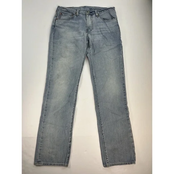 Levi's Premium 511 Skinny Fit Jeans Mens 30x29 Light Wash Stretch Big E Denim