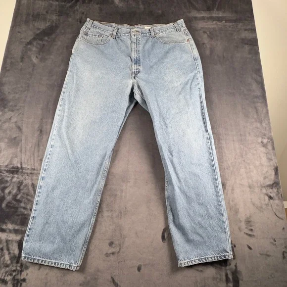 Levi's 560 Relaxed Fit Jeans Mens 42x30 Light Wash Denim Tapered Leg
