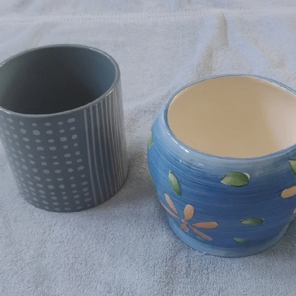 Blue Ceramic Flower Pots!
