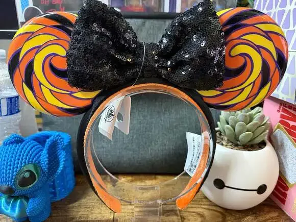 Disney Parks NWT Halloween Sweet & Spooky Lollipop Ears Headband