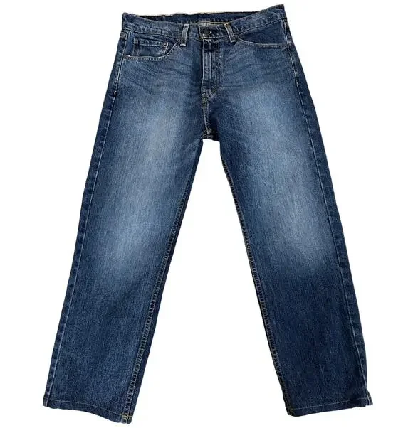 Levis 505 Regular Straight Leg Jeans 32x30 Medium Wash Red Tab Normcore Denim