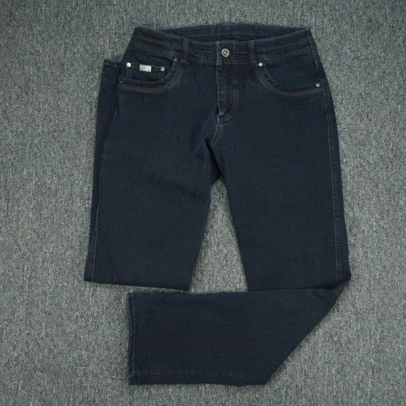 Kuhl Jeans Mens 32x34 Blue Disruptr Straight 5 Pocket Stretch Dark Wash Hiking