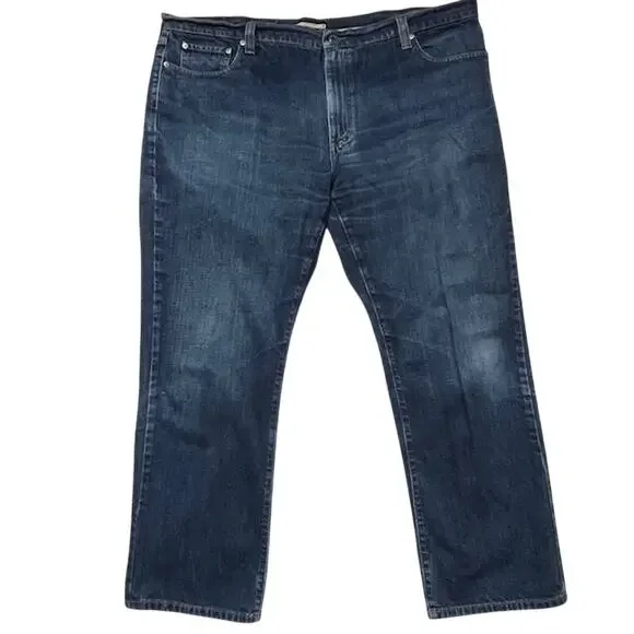 L.L.Bean Standard Fit Jeans 44x30 Classic Straight Denim Cotton Heritage Rugged