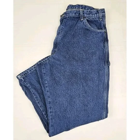 Dickies Men's Jeans 42x30 Blue Denim Straight Carpenter Jeans.‎